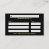 Classy Médicale Gold Caduceus sur rendez-vous noir (Dos)