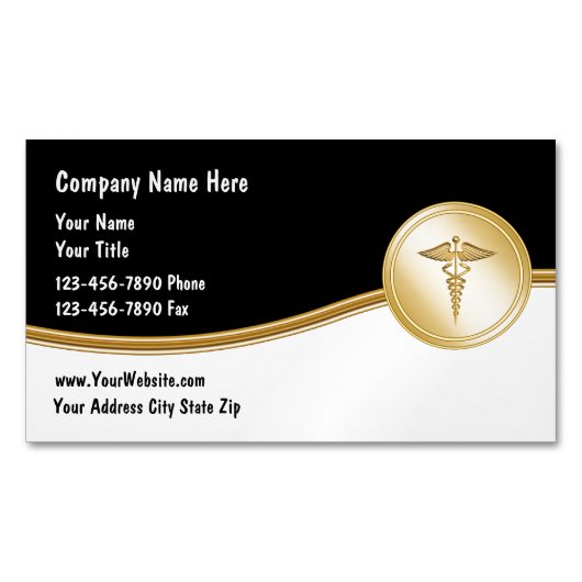 Classy Medisch Visitekaartje Magneten (Voorkant)