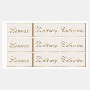 Classy Metallic Gold Persoonlijk Kind Labels