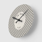 Classy Mid Century  Art Deco  Ronde Klok (Hoek)