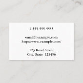 Classy & Minimal Plastic Surgeon Business Card Visitekaartje (Achterkant)