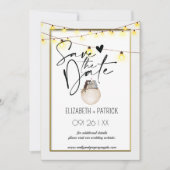 Classy minimalistische uilen, verliefd op de datum kaart (Voorkant)
