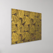 Classy Modern Abstract Leaves Art Pattern Gold Folie Afdrukken (Laagn)