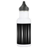 Classy Modern Black en White Pattern Waterfles (Rechts)