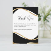 Classy Modern Business Client Merci Cartes (Debout devant)