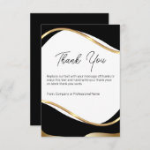 Classy Modern Business Client Merci Cartes (Devant / Derrière)