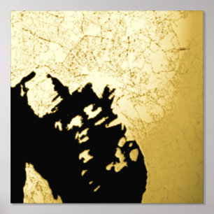 Classy & Modern Elegant cadeaukaart van Oslo, Noor Folie Afdrukken