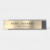 Classy Modern Executive Gold Professional Bureau Naambordje (Voorkant)