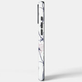 Classy Modern Floral Botanical Monogrammed iPhone Case-Mate iPhone Case (Achterkant / Links)