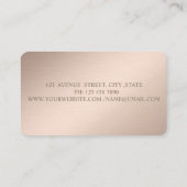 Classy Modern Geometric, Abstract, Confetti Visitekaartje (Achterkant)