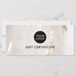 Classy Modern Gold Foil Gift Certificate/Voucher