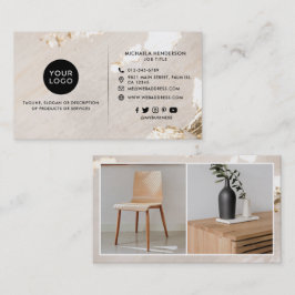 Classy Modern Gold Foil Logo 2 Foto's Sociale medi Visitekaartje