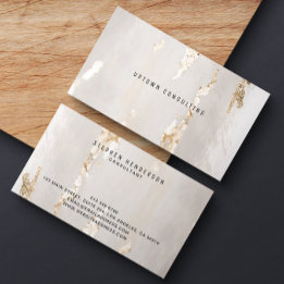 Classy Modern Gold Foil Visitekaartje