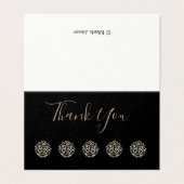 Classy Modern Mini Dank u kaarten (Buitenkant ongevouwen)