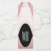 Classy Modern Monogrammed Design Flessenhanger (Achterkant)