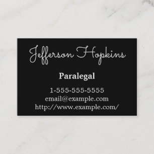 Classy & Modern Paralegal Visitekaartje