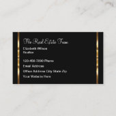 Classy Modern Real Estate Realtor Visitekaartje (Voorkant)