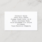 Classy Modern Silver Gold Christelijk Cross Visitekaartje (Achterkant)