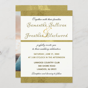 Classy Moderne Calligraphie Faire-part de mariage