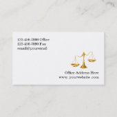 Classy Monogram Attorney Double Side Visitekaartje (Achterkant)