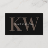 Classy Monogram Attorney Double Side Visitekaartje (Voorkant)