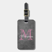 Classy Monogram Bagagelabel (Voorkant verticaal)