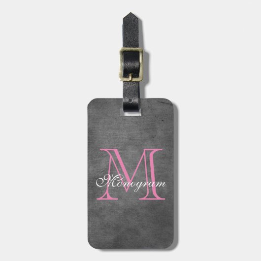 Classy Monogram Bagagelabel (Voorkant verticaal)