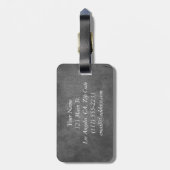 Classy Monogram Bagagelabel (Achterkant verticaal)