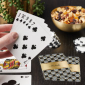 Classy Monogram Bling-spelkaarten Pokerkaarten (Insitu)