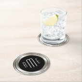 Classy Monogram Budget Ronde Kartonnen Onderzetter (Insitu)