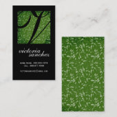 Classy Monogram Calling Cards Contactkaartje (Voorkant / Achterkant)