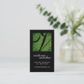 Classy Monogram Calling Cards Contactkaartje (Staand voorkant)