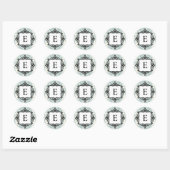 Classy Monogram Envelopsluiting Ronde Sticker (Vel)