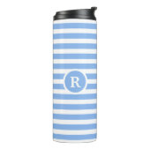 Classy Monogram Gestreept Thermosbeker (Gedraaid links)