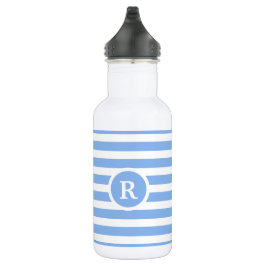 Classy Monogram Gestreept Waterfles