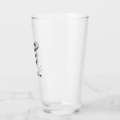 Classy Monogram Initiaal U met Achternaam glas (Links)