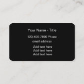 Classy Monogram Luxury Corner Visitekaartje (Achterkant)