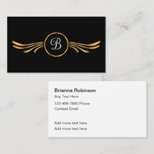 Classy Monogram visitekaartjes