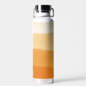 Classy monogram Waterverf pompoen Sinaasappel Ombr Waterfles (Achterkant)