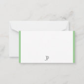 Classy Monogramme Modèle Moderne Simple (Dos)