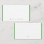 Classy Monogramme Modèle Moderne Simple (Devant / Derrière)