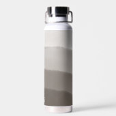 Classy Monogrammed Waterverf Davy Grey Ombre Waterfles (Achterkant)