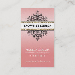 CLASSY  mooie renaissance sierlijke koraal Visitekaartje