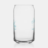 Classy Mr and Mrs wedding personalized azure blue (Gauche)