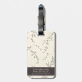 Classy Mr. en Mrs. Personalized Bagagelabel (Achterkant verticaal)