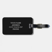 Classy Mr en Mrs. Reisend bagagelabel voor paren (Achterkant horizontaal)