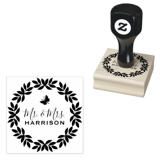 Classy Mr. & Mrs. Rubberstempel (Gestempeld)