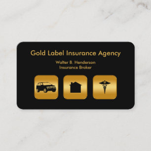 Classy Multi Line Insurance Agent Visitekaartje