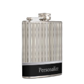 Classy Multi Silver Strip Design Heupfles (Rechts)