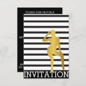 Classy Musical Dance Cabaret Vip Invitation (Devant / Derrière)